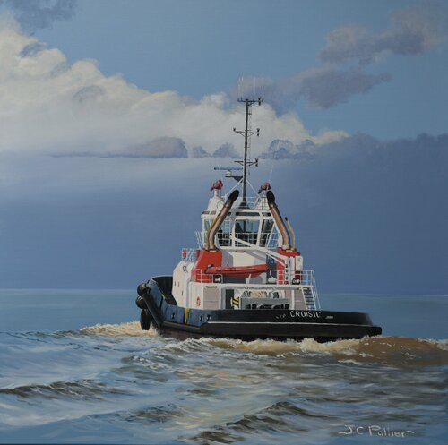 Départ du Croisic van Jean-Claude Pallier, Schilderij te koop op Singulart