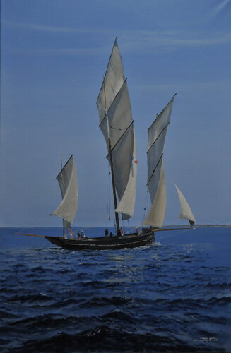 la bisquine van Jean-Claude Pallier, Schilderij te koop op Singulart