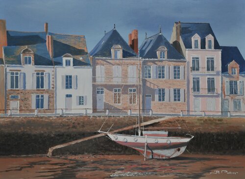 Marée basse à quai di Jean-Claude Pallier, Pittura in vendita su Singulart