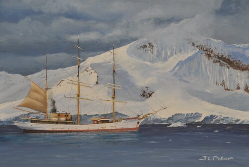 Mouillage antarctique van Jean-Claude Pallier, Schilderij te koop op Singulart