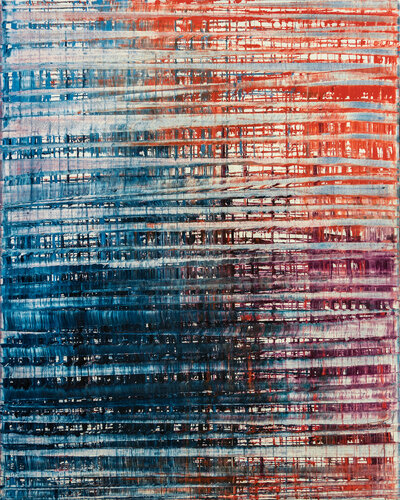 ZEN 2112 (blue-red) von Anando Arnold, Malerei kaufen auf Singulart