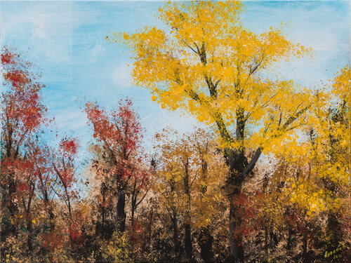 Autumn Forest by Anando Arnold, Painting for Sale on Singulart