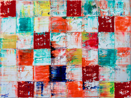 ZEN 2208 (rose garden) van Anando Arnold, Schilderij te koop op Singulart