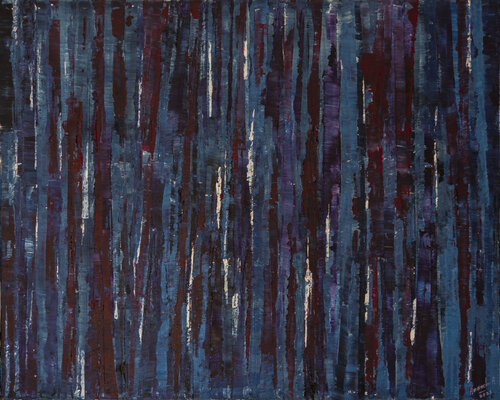 Dark blue Night van Anando Arnold, Schilderij te koop op Singulart