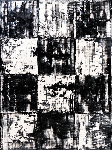 ZEN 2217 (black § white) van Anando Arnold, Schilderij te koop op Singulart