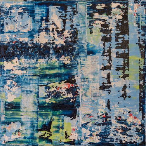ZEN 2220 (stormy sea) van Anando Arnold, Schilderij te koop op Singulart