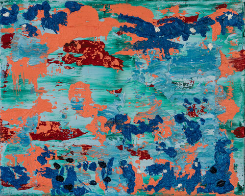 ZEN 2303 (the rivering) di Anando Arnold, Pittura in vendita su Singulart