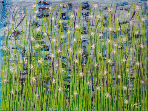 The grass grows by itself by Anando Arnold, Painting for Sale on Singulart