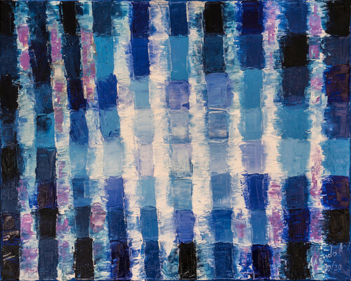 Sacral Blue van Anando Arnold, Schilderij te koop op Singulart