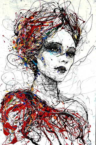 Red elegance van Ole Hedeager, Schilderij te koop op Singulart