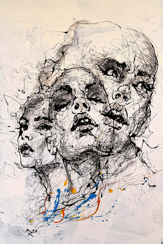 Multiplicity by Ole Hedeager, Painting for Sale on Singulart