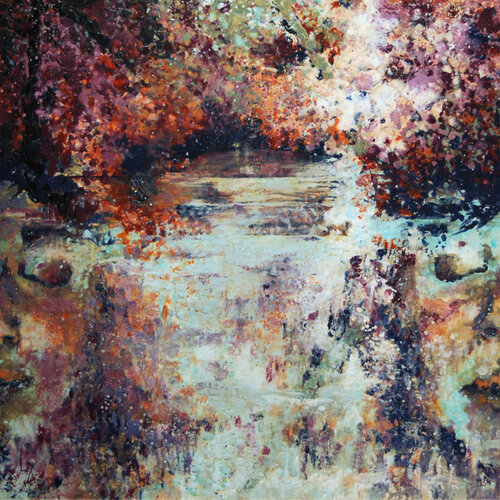 Le marais poitevin Paysage onirique de Michèle Loussouarn, Pintura a la venta en Singulart