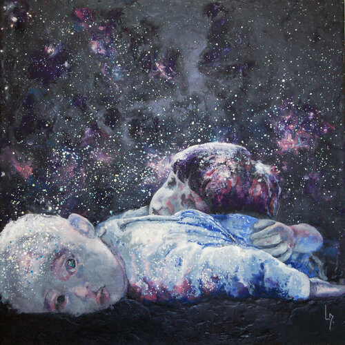 La tête dans les étoiles de Michèle Loussouarn, Pintura a la venta en Singulart