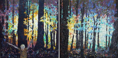 Le cri de la forêt de Michèle Loussouarn, Pintura a la venta en Singulart