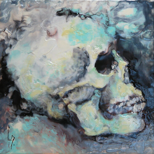 Crâne par Michèle Loussouarn, Peinture en vente sur Singulart