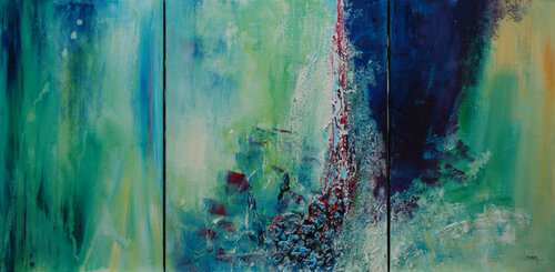 Abstrait 2007 E van Michèle Loussouarn, Schilderij te koop op Singulart