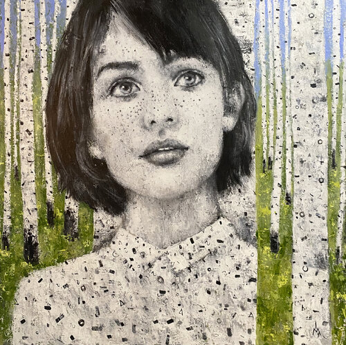 BIRCH FOREST van Margarita Ivanova, Schilderij te koop op Singulart