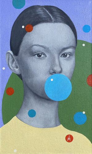 BUBBLE GUM van Margarita Ivanova, Schilderij te koop op Singulart