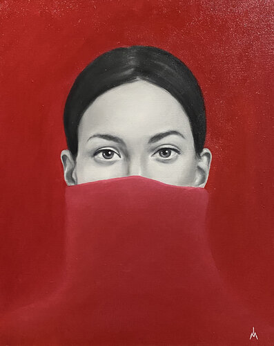 MAGENTA van Margarita Ivanova, Schilderij te koop op Singulart