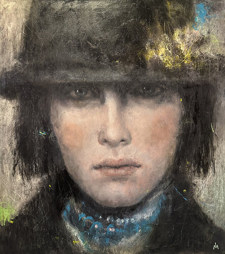 Look from the past van Margarita Ivanova, Schilderij te koop op Singulart