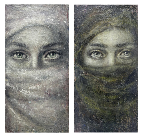 Eye contact van Margarita Ivanova, Schilderij te koop op Singulart
