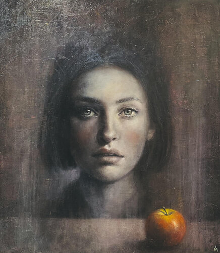 A woman and a bitten apple Margarita Ivanova