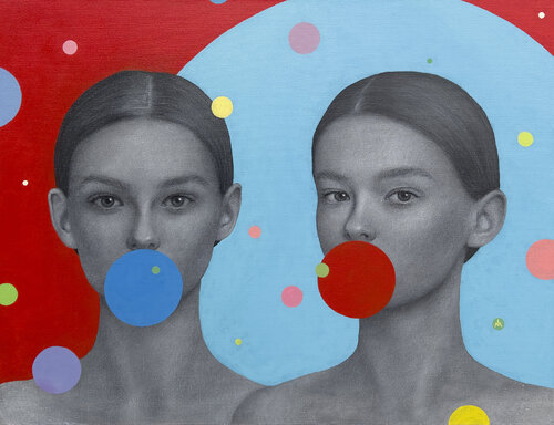 Conversation di Margarita Ivanova, Pittura in vendita su Singulart