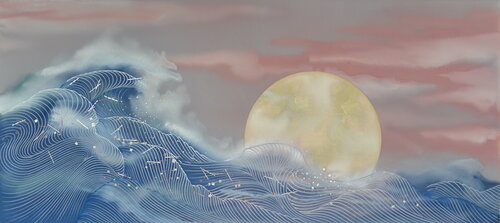 Rose Full Moon van Keiichi Nishimura, Schilderij te koop op Singulart