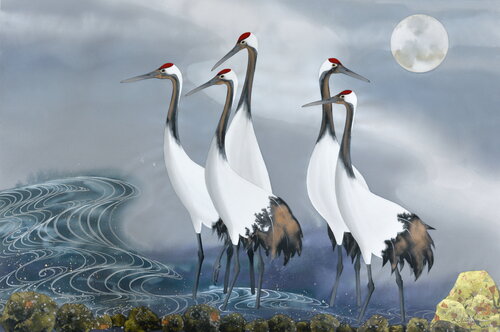 Curious Moment van Keiichi Nishimura, Schilderij te koop op Singulart