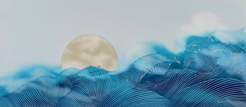 Sailing into The Wind par Keiichi Nishimura, Peinture en vente sur Singulart
