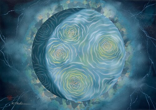 Sea of Life par Keiichi Nishimura, Peinture en vente sur Singulart