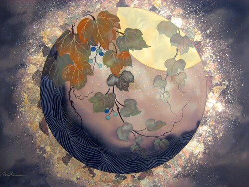 Autumn Moon di Keiichi Nishimura, Pittura in vendita su Singulart