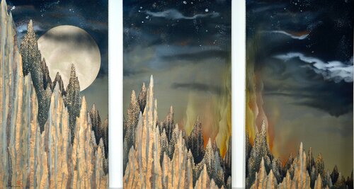 Night Glow von Keiichi Nishimura, Malerei kaufen auf Singulart
