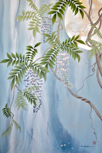 Wisteria par Keiichi Nishimura, Peinture en vente sur Singulart