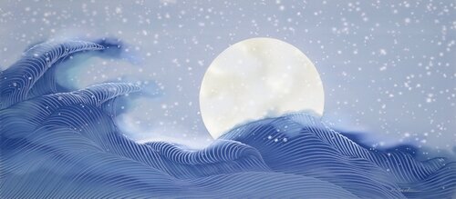 Snowy Day par Keiichi Nishimura, Peinture en vente sur Singulart