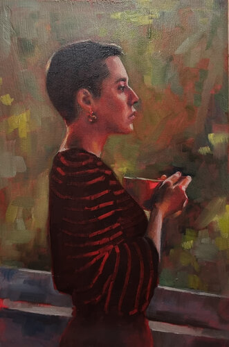 Female portrait 0225-06 by Artmoods TP, Painting for Sale on Singulart