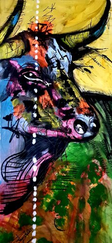 Animal power von Franck Sastre, Malerei kaufen auf Singulart