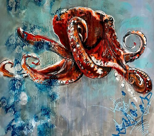 Pulpo van Franck Sastre, Schilderij te koop op Singulart