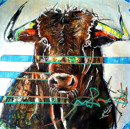 Toro luna van Franck Sastre, Schilderij te koop op Singulart