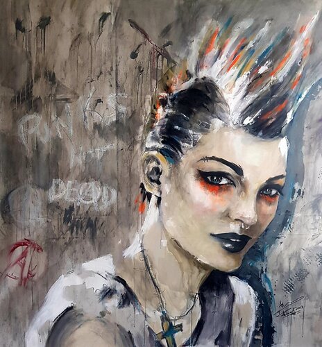 Punk von Franck Sastre, Malerei kaufen auf Singulart