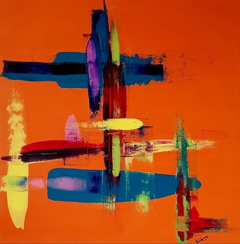 Orange von Franck Sastre, Malerei kaufen auf Singulart