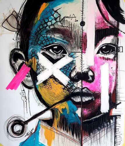 Fragments d'Âme van Franck Sastre, Schilderij te koop op Singulart