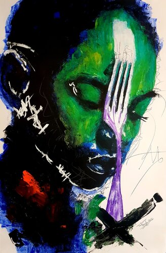 Ma fourchette van Franck Sastre, Schilderij te koop op Singulart
