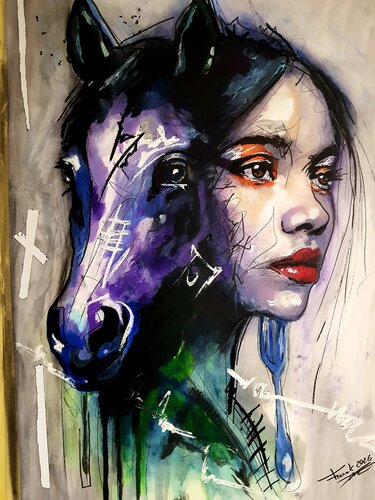 Dans leur peau van Franck Sastre, Schilderij te koop op Singulart