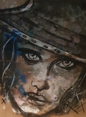 Regard d’Indomptable di Franck Sastre, Pittura in vendita su Singulart