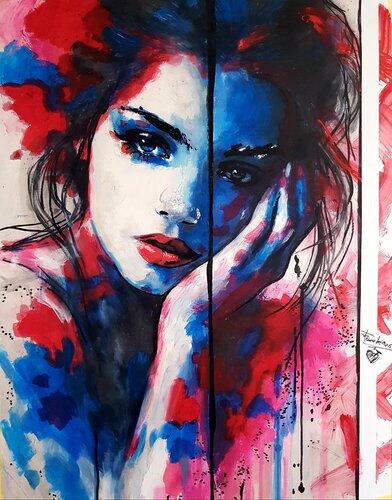 MARIANNE by Franck Sastre, Painting for Sale on Singulart