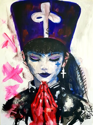 CARDINALE by Franck Sastre, Painting for Sale on Singulart