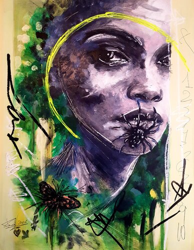 VELENO IN BOCCA par Franck Sastre, Peinture en vente sur Singulart