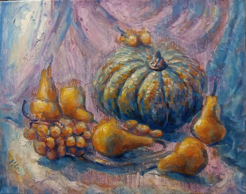 Still Life with Pumpkin von Alex Klas, Malerei kaufen auf Singulart