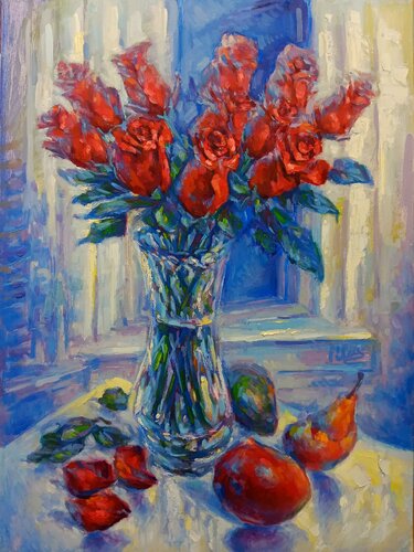 Evening Still Life by the Window von Alex Klas, Malerei kaufen auf Singulart